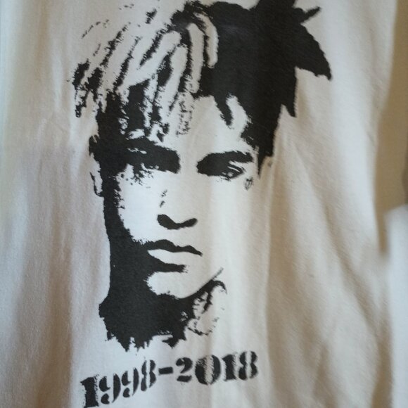 Men's White XL XXXTENTACION Rap Memorial T-Shirt Music Streetwear - Picture 1 of 4